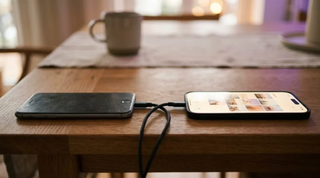 Transferring everything from an old phone to a new one