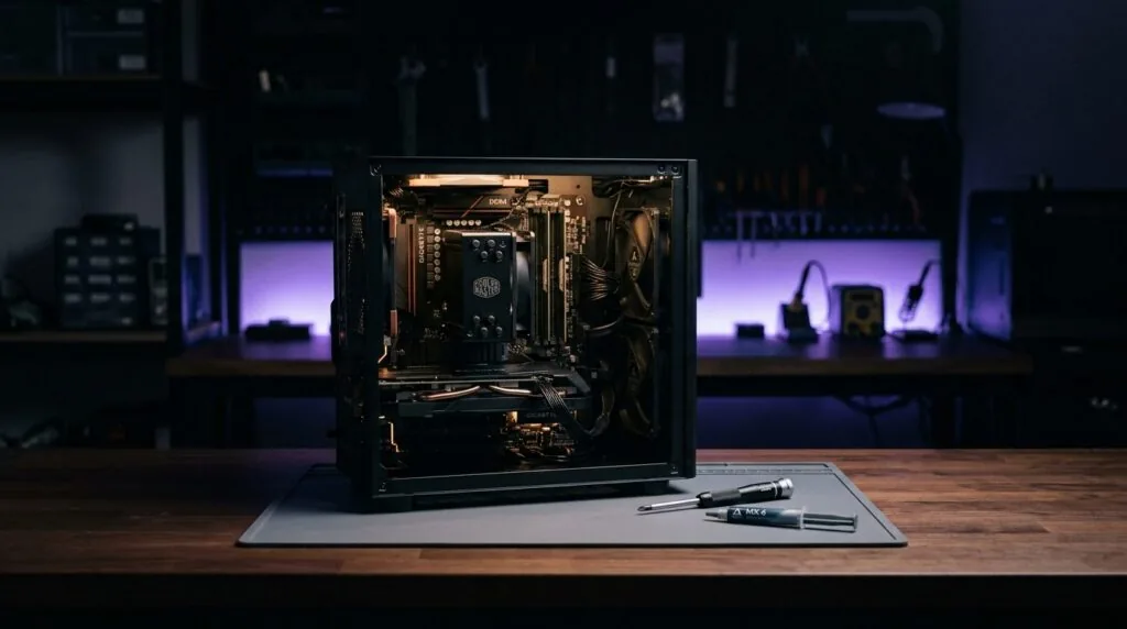 Clean computer repair workbench